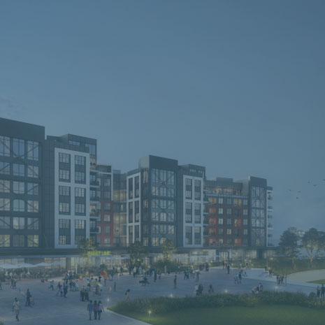 A rendering of the exterior of Starling apartments in Nashville, TN.